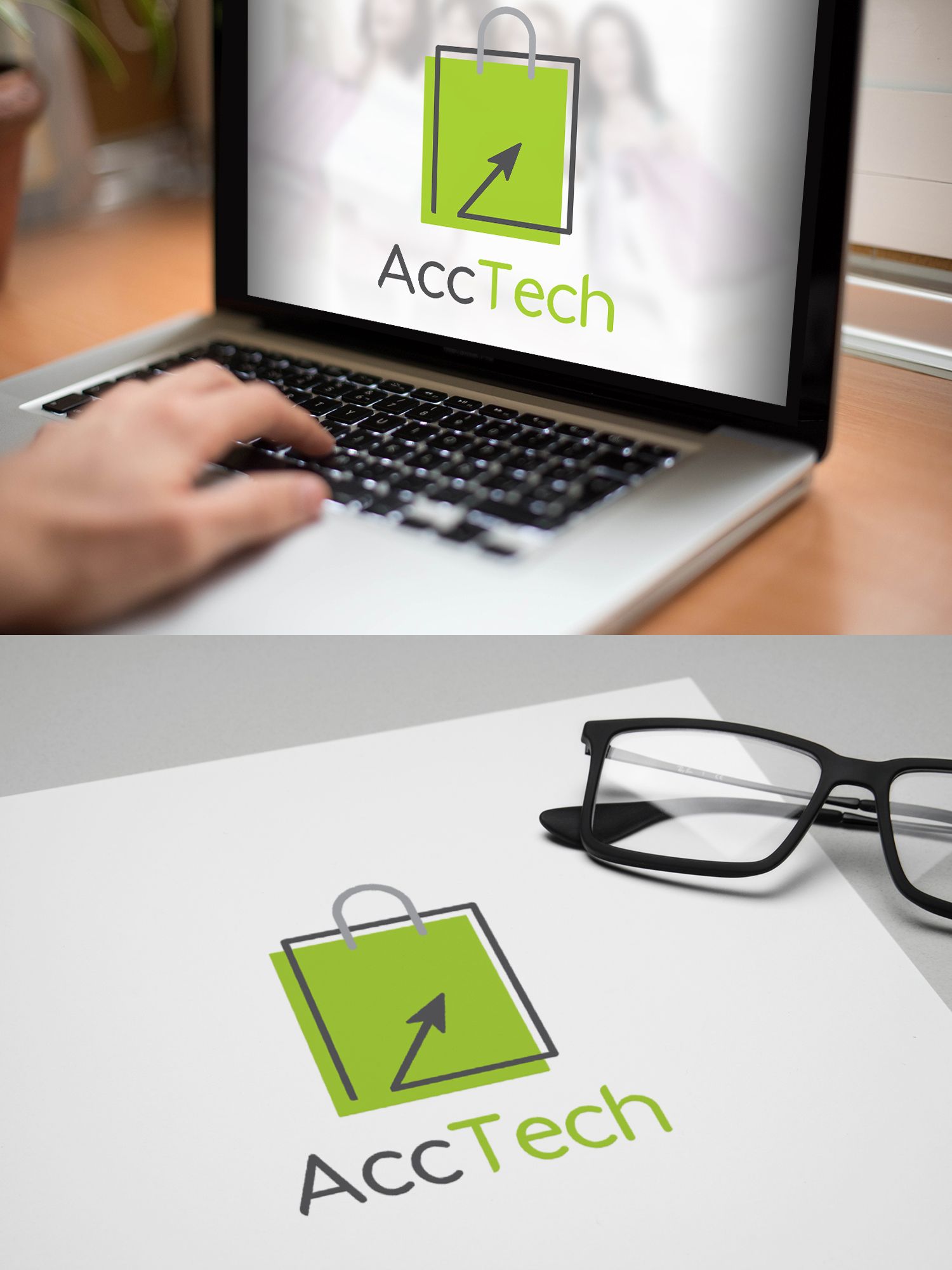 Логотип для Интернет магазин AccTech (АккТек)  - дизайнер 4vir4ik