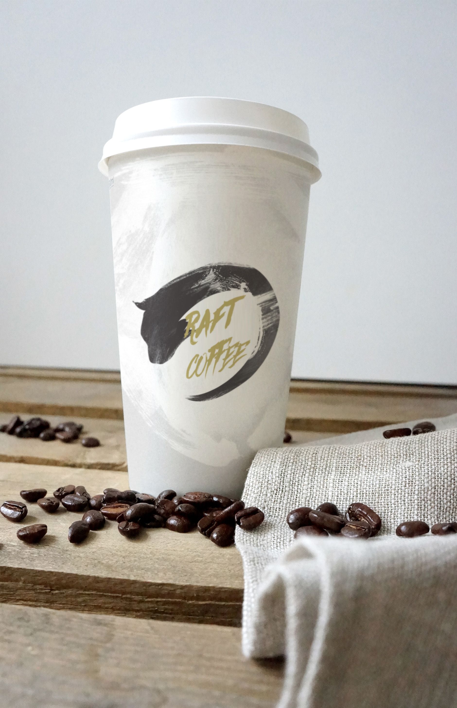 Лого и фирменный стиль для Raft Coffee - дизайнер tomskade