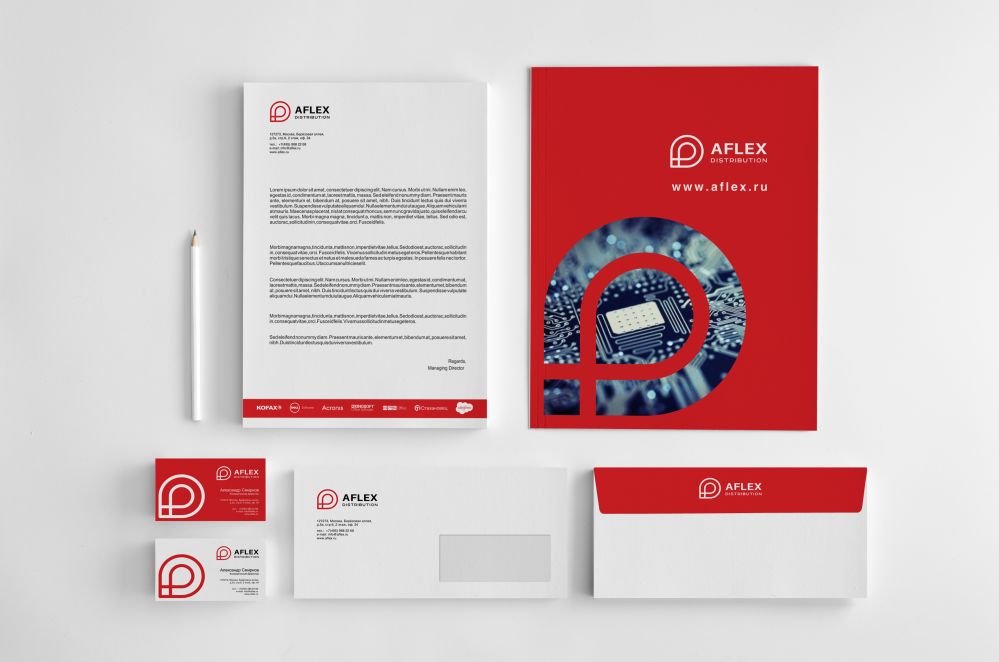 Лого и фирменный стиль для Aflex Distribution - дизайнер zozuca-a