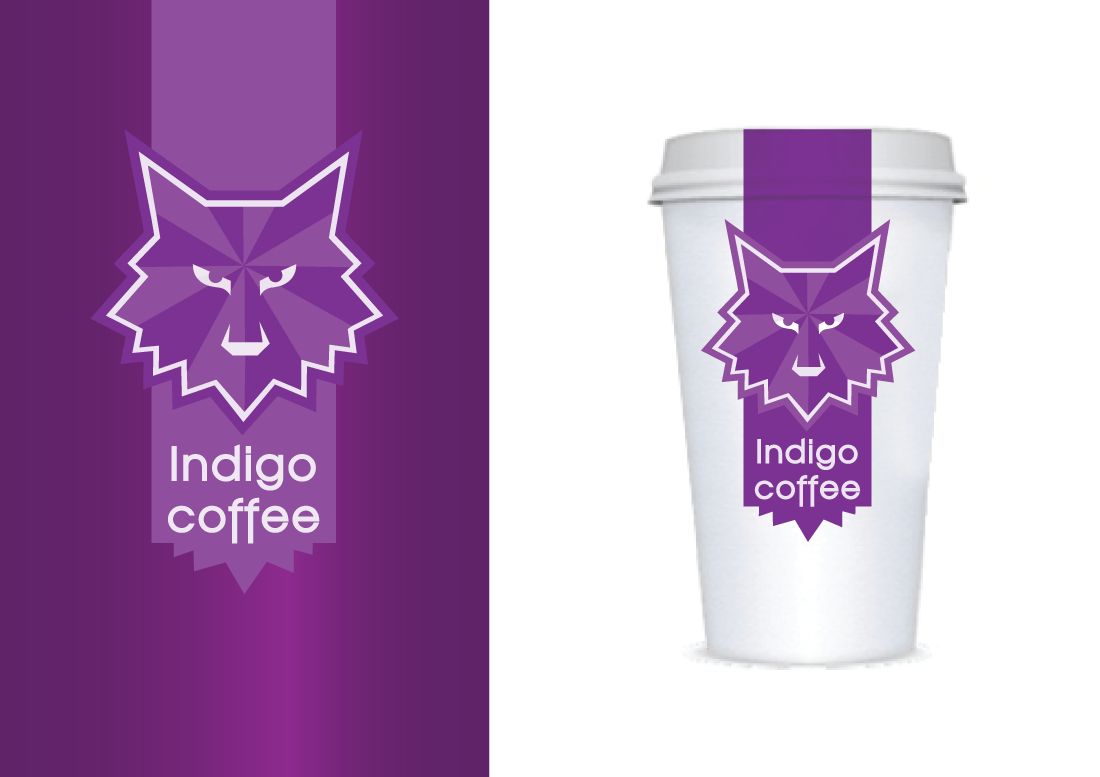 Лого и фирменный стиль для Indigo coffee - дизайнер peps-65