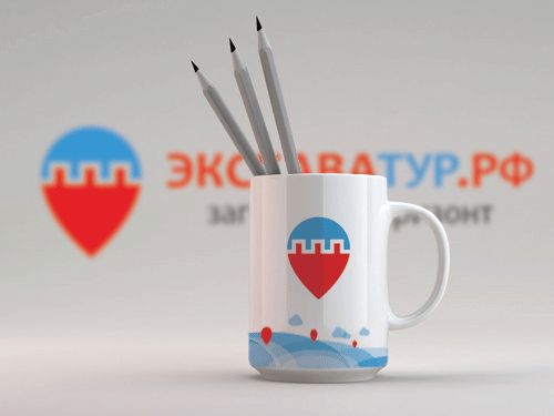 Лого и фирменный стиль для Туроператор ЭКСКАВАТУР.РФ - дизайнер alekcan2011