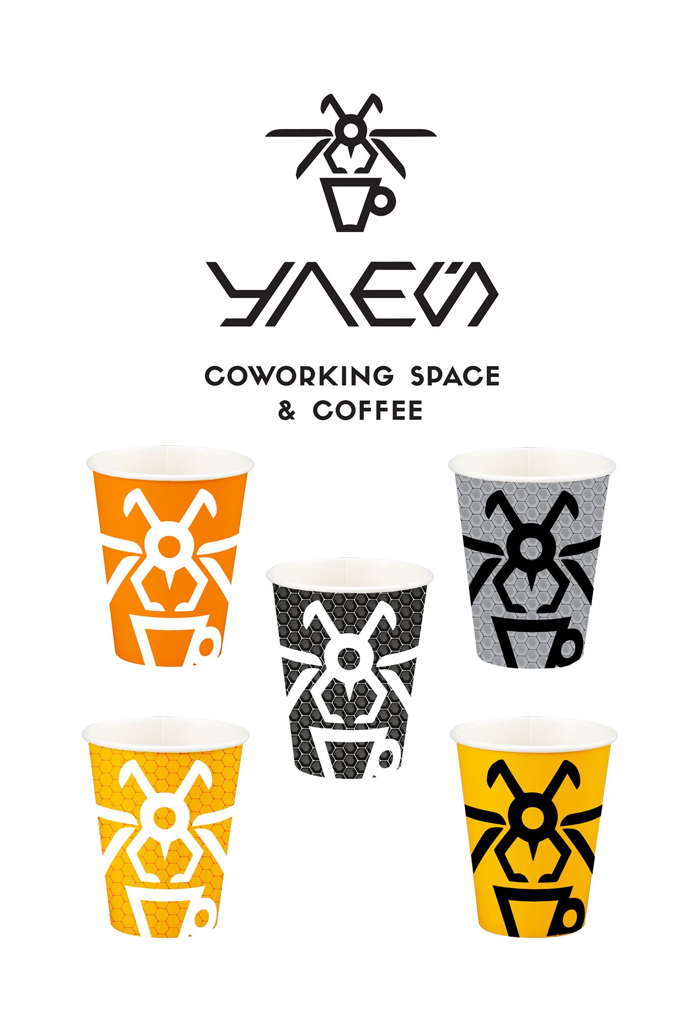 Лого и фирменный стиль для УЛЕЙ Coworking space&coffee - дизайнер thefirst1