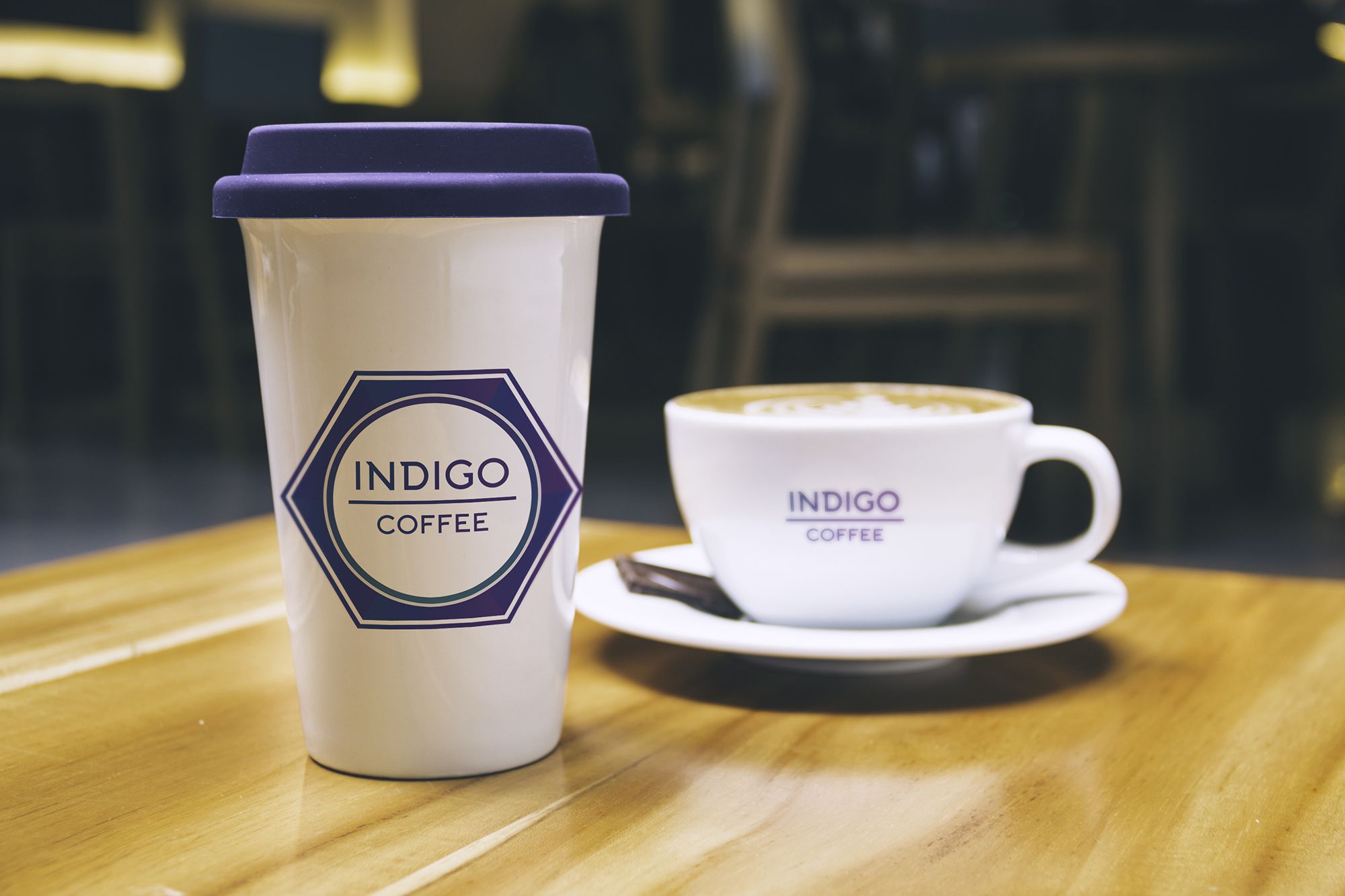 Лого и фирменный стиль для Indigo coffee - дизайнер My1stWork