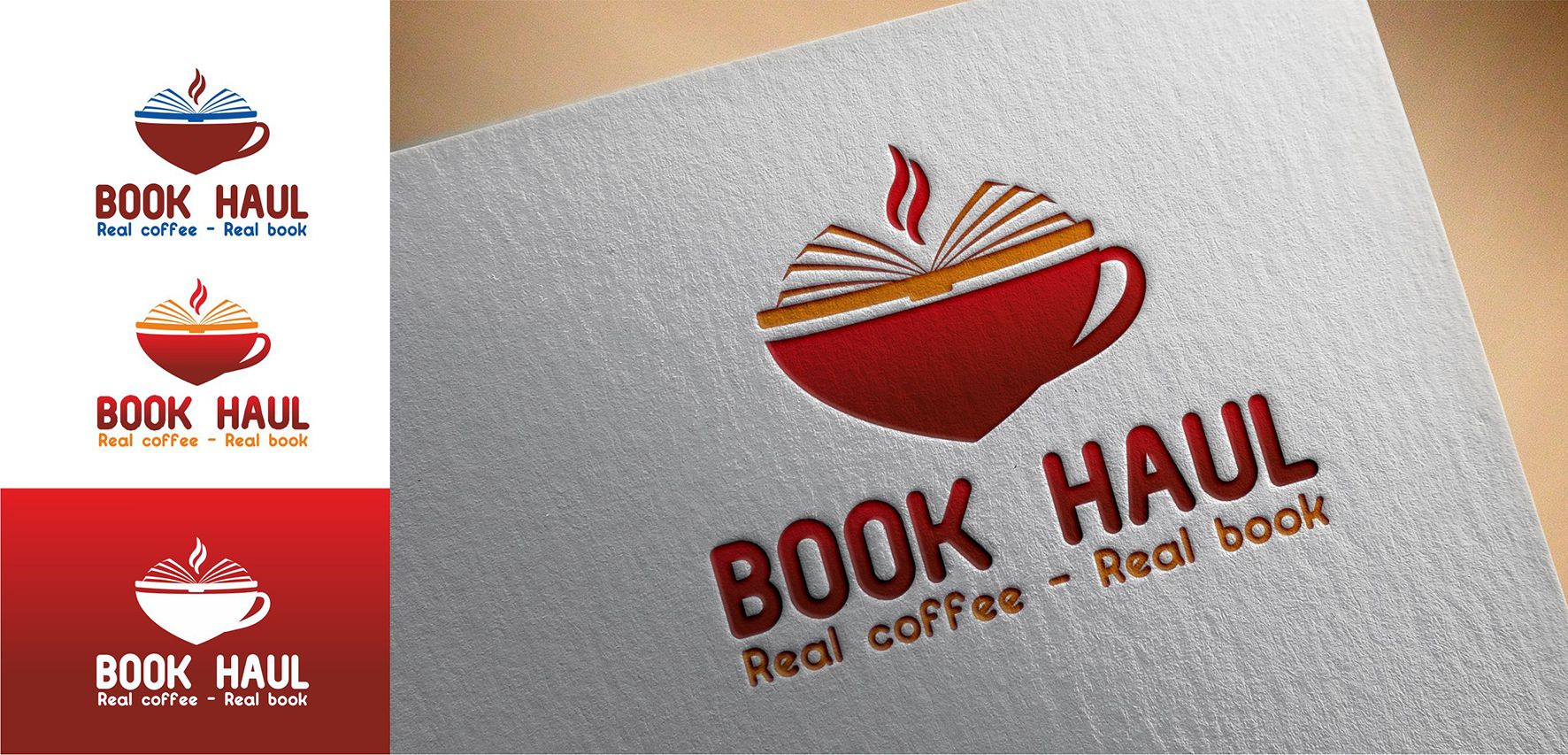 Логотип для BOOK HAUL - дизайнер yano4ka