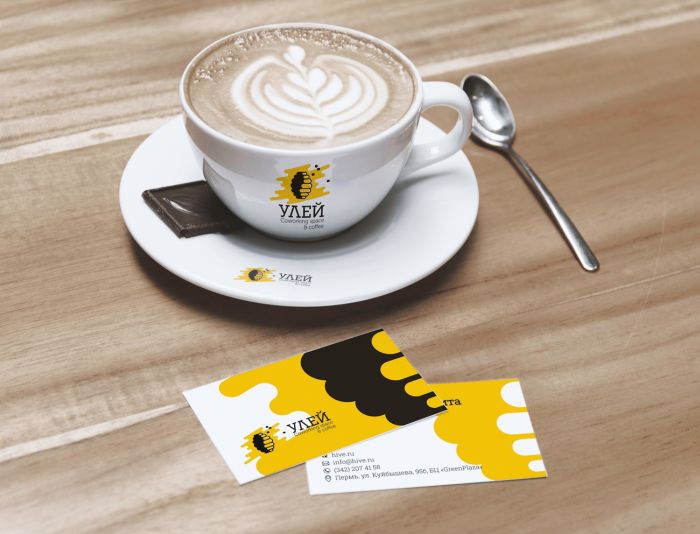 Лого и фирменный стиль для УЛЕЙ Coworking space&coffee - дизайнер ArtAnd