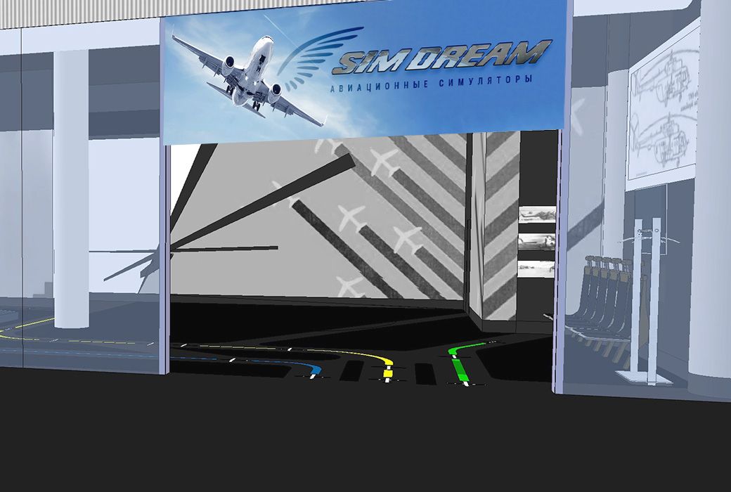 Вывеска для Авиационные  симуляторы - дизайнер transgressor74