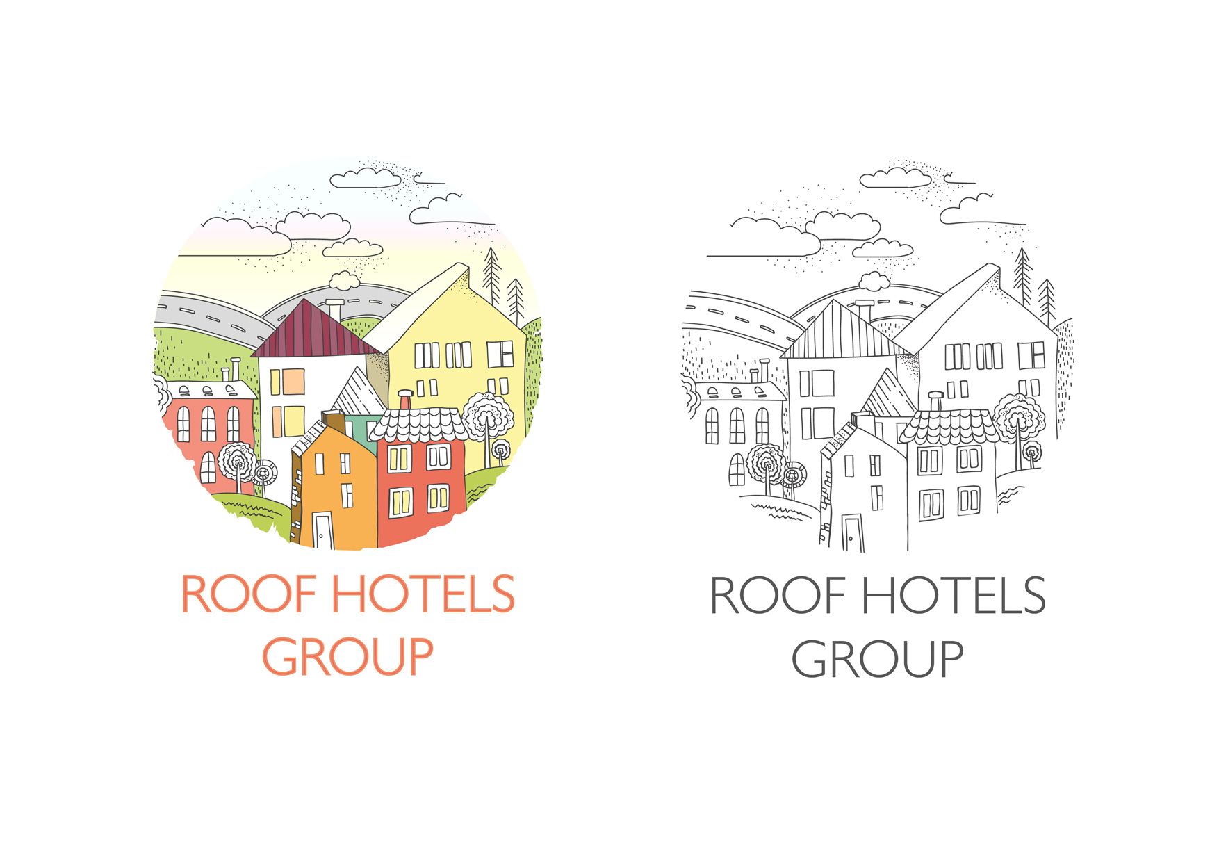 Логотип для Roof hotels group - дизайнер MilaGavrilenko