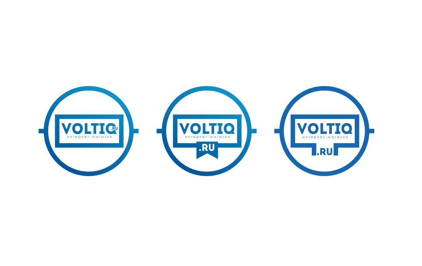 Логотип для Интернет-магазин Вольтик (VoltIQ.ru) - дизайнер Katarinka