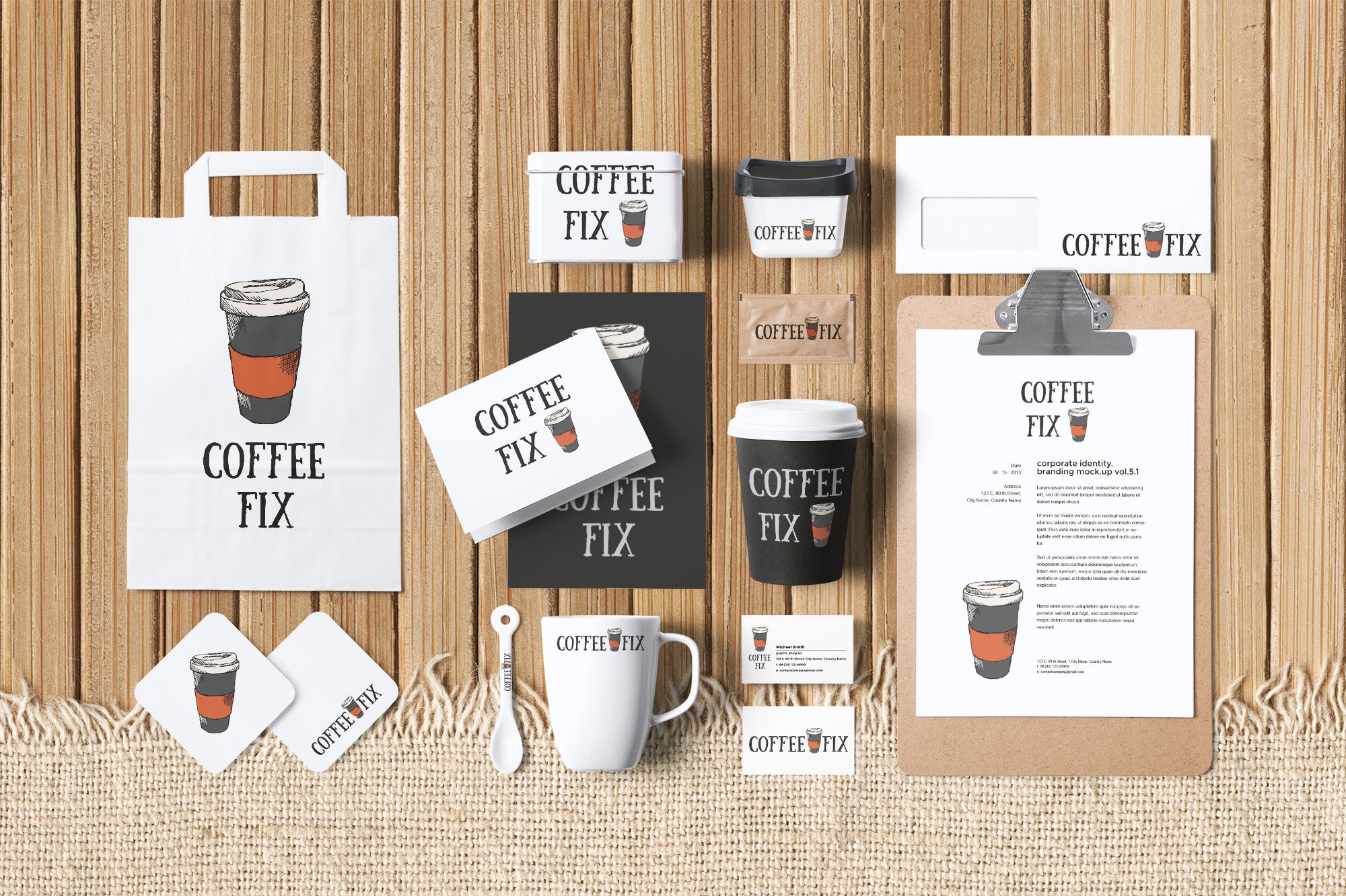 Лого и фирменный стиль для Coffee FIX - дизайнер Dityalesa