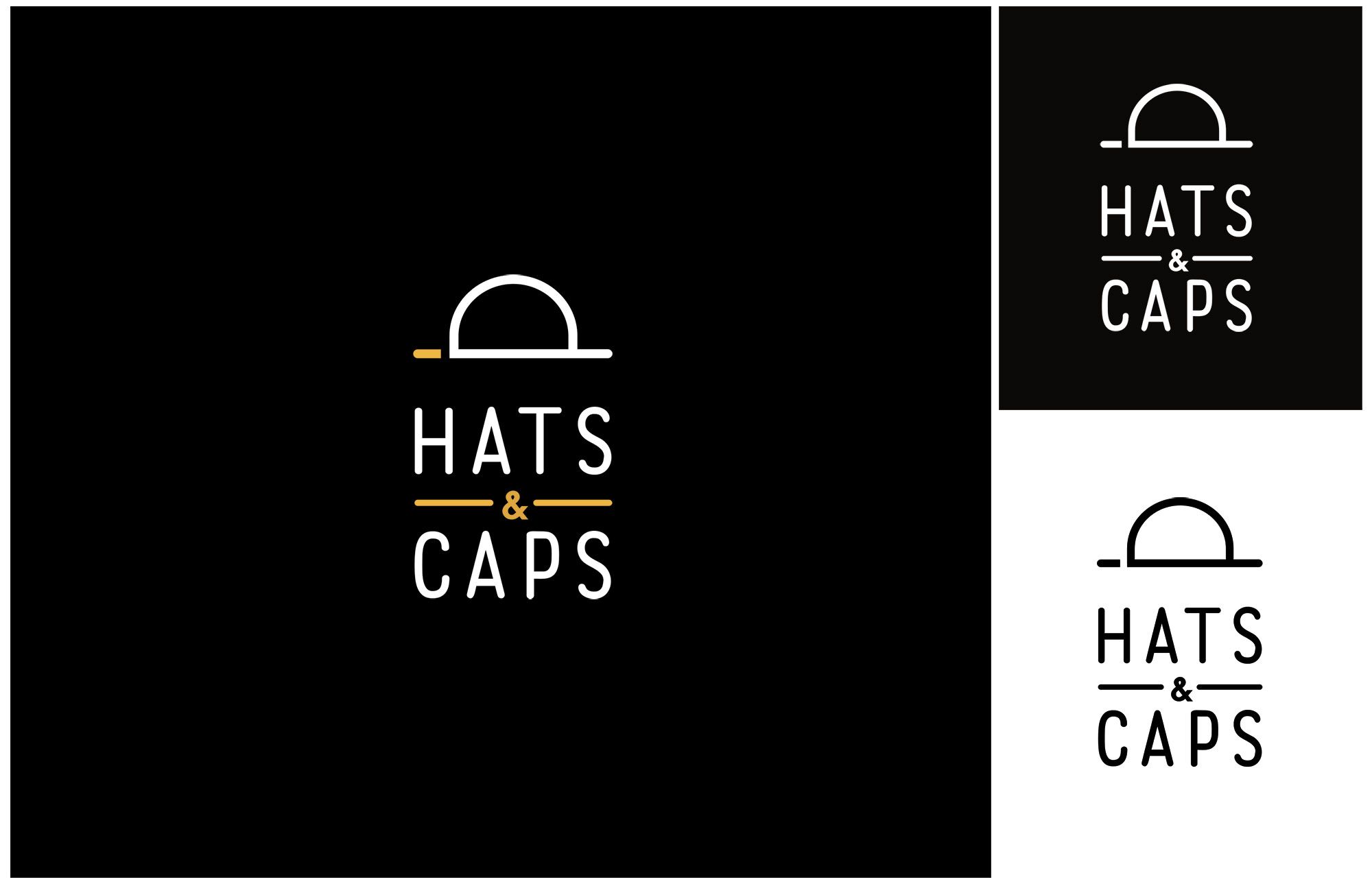 Лого и фирменный стиль для HATSANDCAPS - дизайнер vocabula