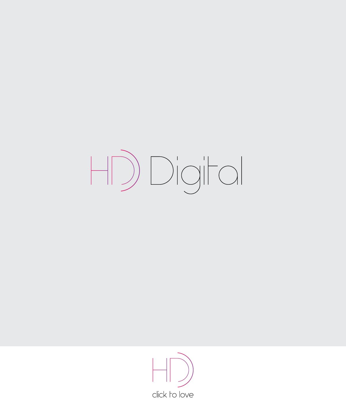 Логотип для HR DIGITAL - дизайнер artpopcorn