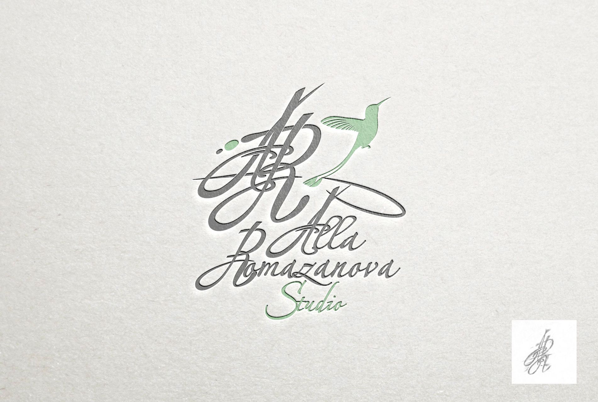 Логотип для Alla Romazanova Studio - дизайнер Irma