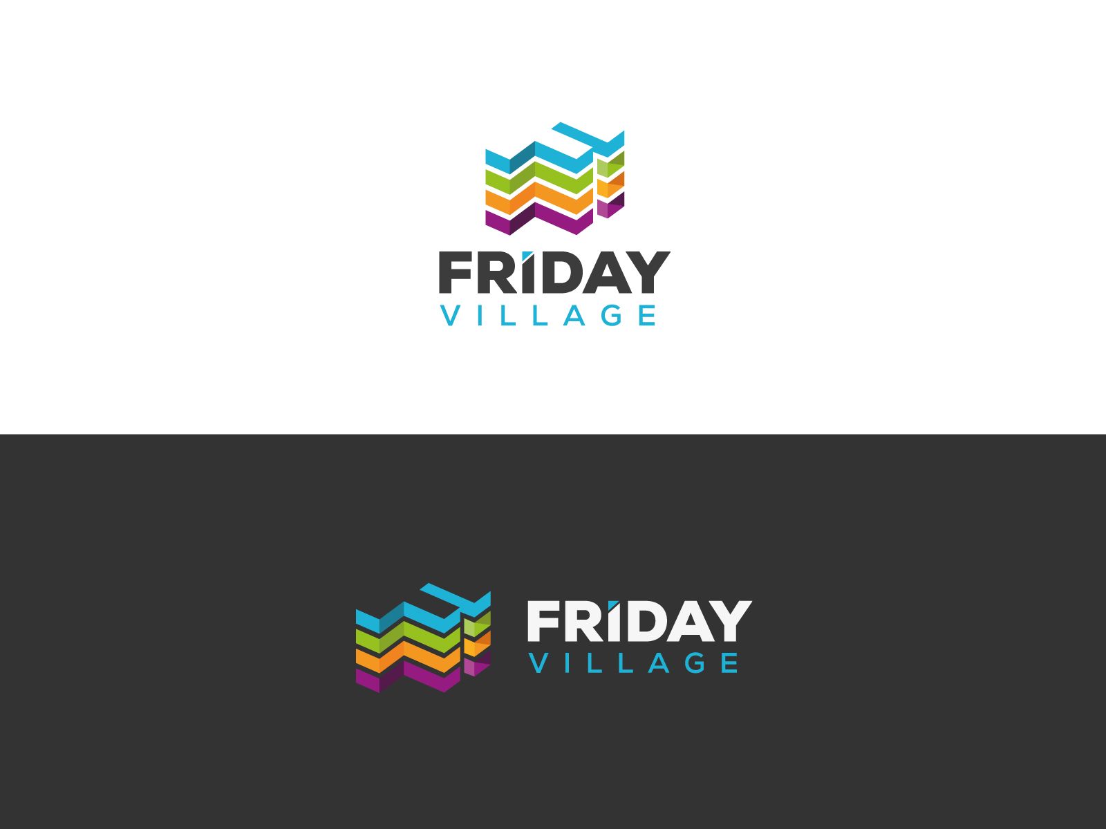 Лого и фирменный стиль для Friday Village (Фрайдей Вилледж) - дизайнер U4po4mak
