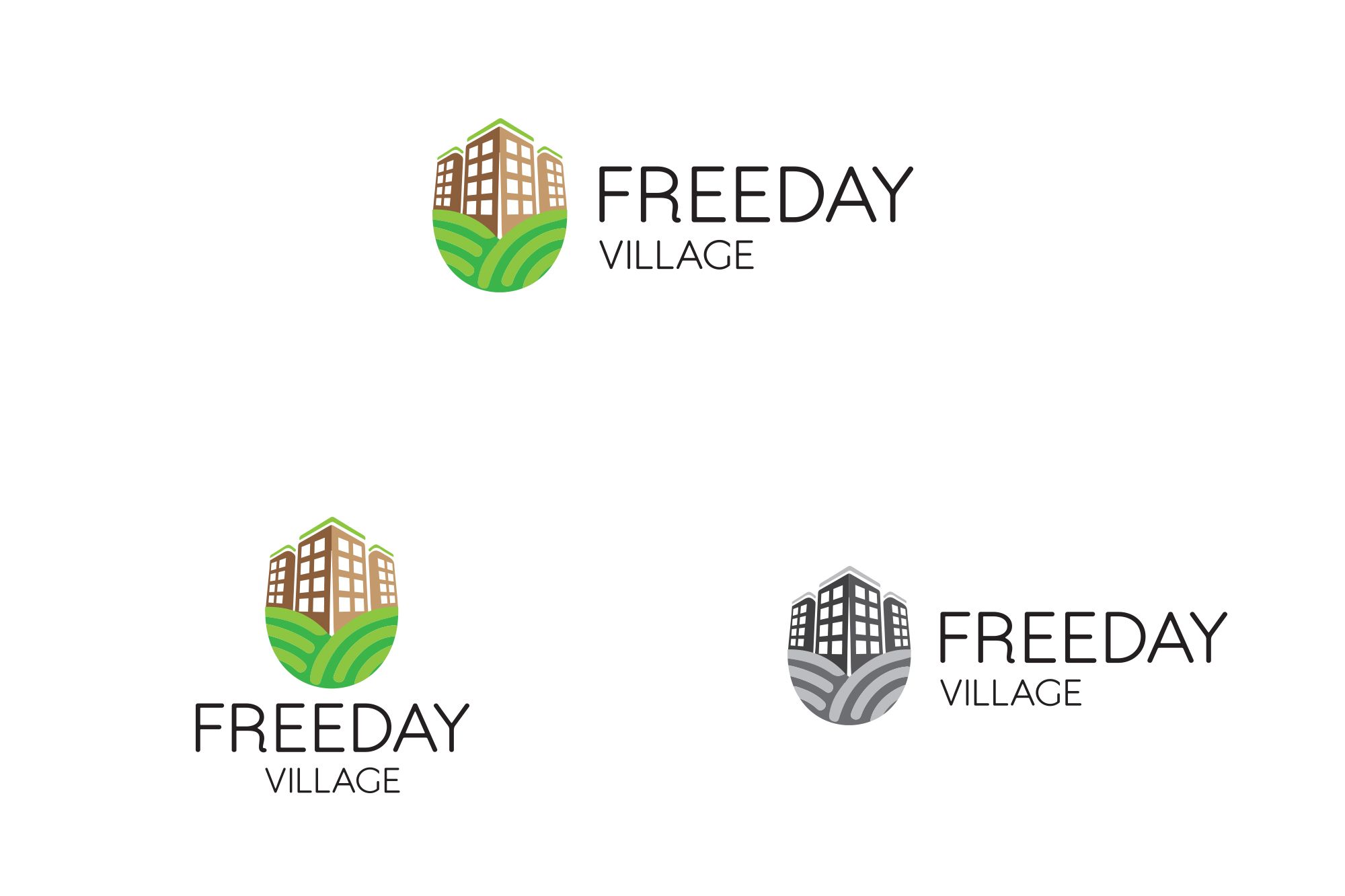 Лого и фирменный стиль для Friday Village (Фрайдей Вилледж) - дизайнер Da4erry