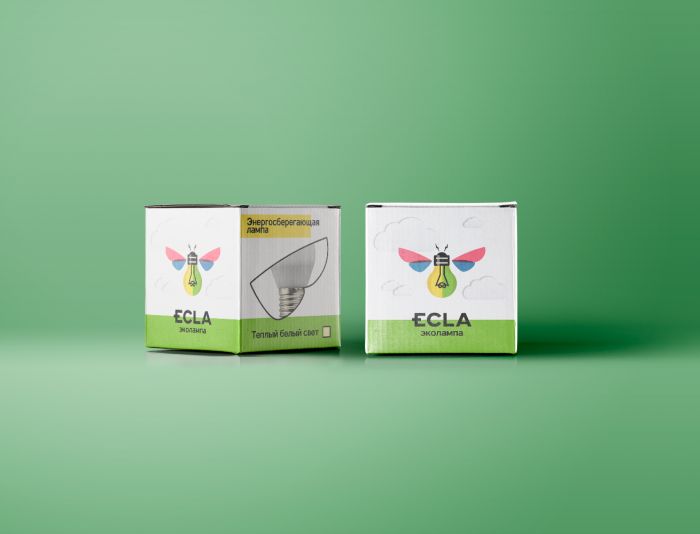 Лого и фирменный стиль для ЭКОЛАМПА    ECLA - дизайнер moralistik