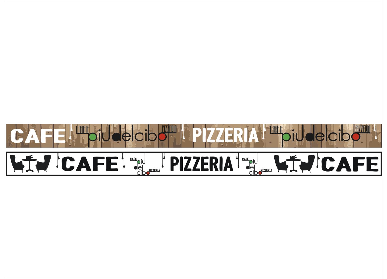 Вывеска для сеть пиццерий piudelcibo - дизайнер LivyLivy