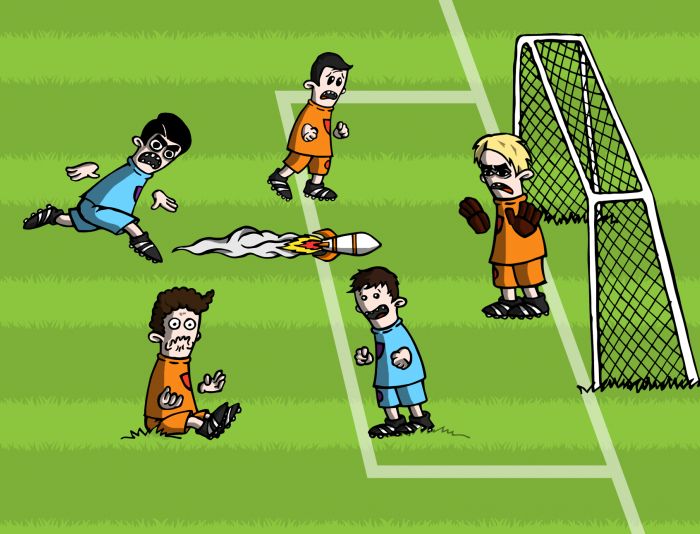 Иллюстрация для Старая футбольная игра с новой графикой - дизайнер Psynovel