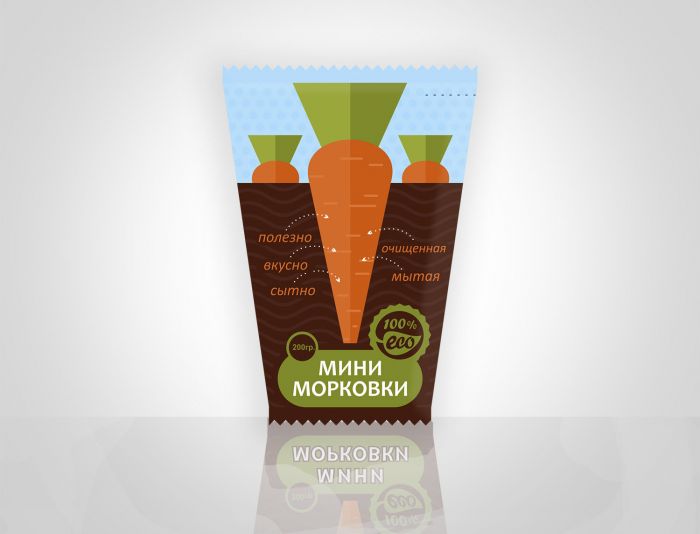 Упаковка для сладкой мини-морковки - дизайнер natalia22