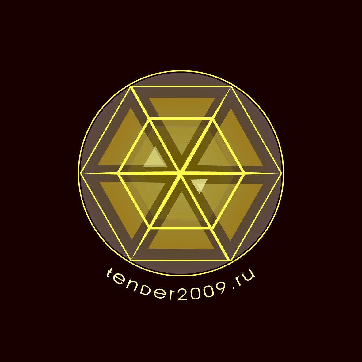 Логотип для Золотой алмаз вид с верху, с бликами и гранями - дизайнер MariaMika