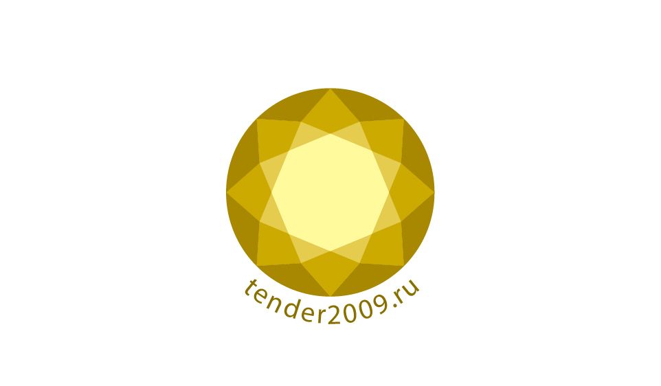 Логотип для Золотой алмаз вид с верху, с бликами и гранями - дизайнер Stanislav