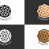 Логотип для Золотой алмаз вид с верху, с бликами и гранями - дизайнер gopijee