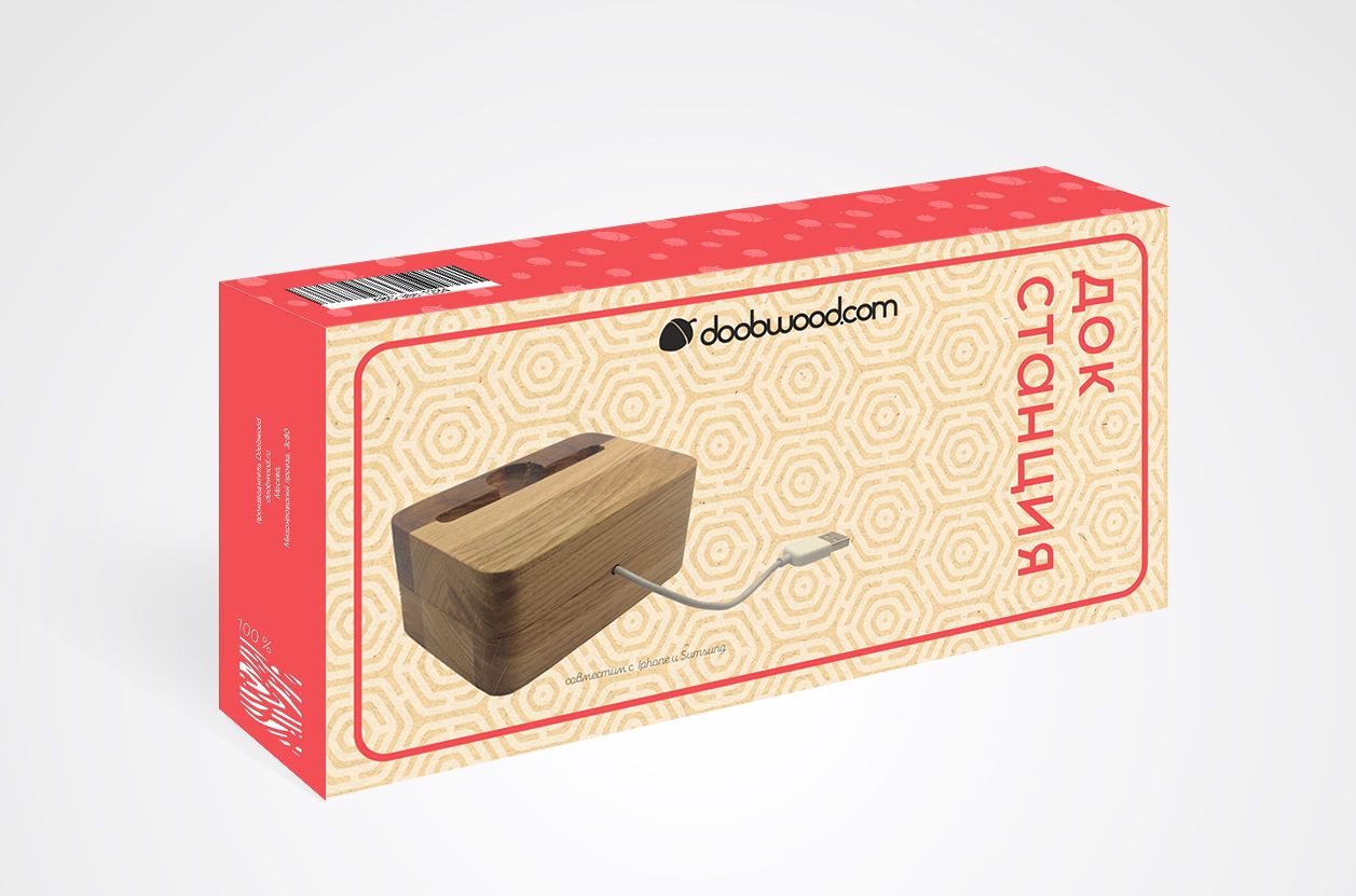 Дизайн коробок деревянных аксессуаров для гаджетов - дизайнер veraQ