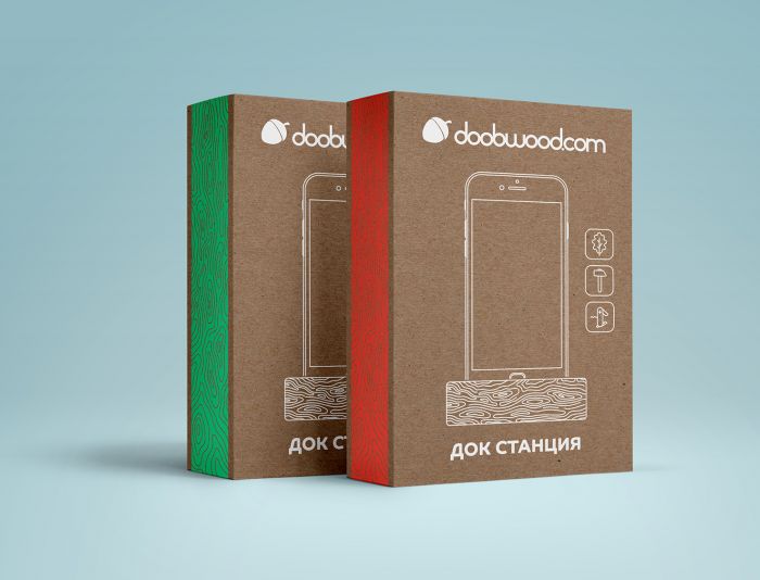 Дизайн коробок деревянных аксессуаров для гаджетов - дизайнер Stoerosovman