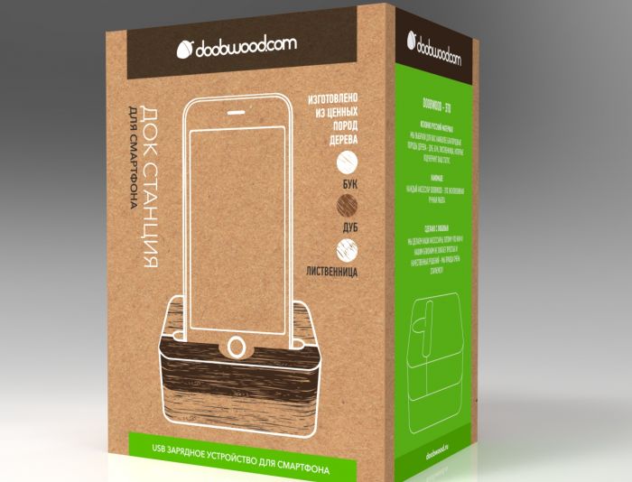 Дизайн коробок деревянных аксессуаров для гаджетов - дизайнер sergesab