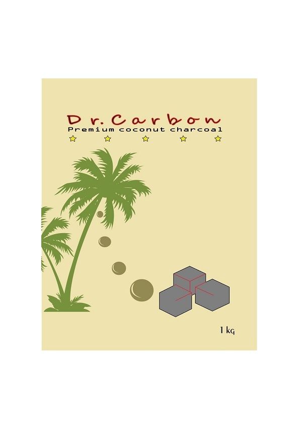 Логотип + упаковка кокосового угля Dr. Carbon - дизайнер shagi66
