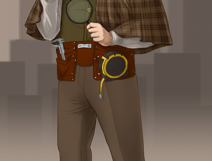 Персонаж эксперт Холмс для http://pgsexpert.ru/ - дизайнер Eanisenkova