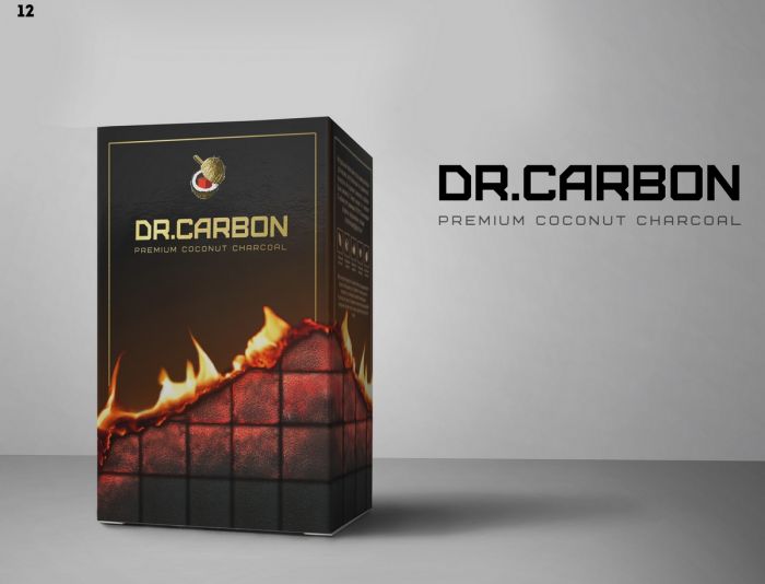 Логотип + упаковка кокосового угля Dr. Carbon - дизайнер TimTadd
