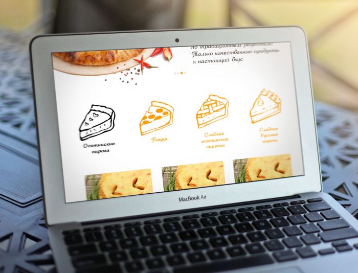 Landing page для Службы доставки еды (пицца, пироги, бургеры) - дизайнер aheeel