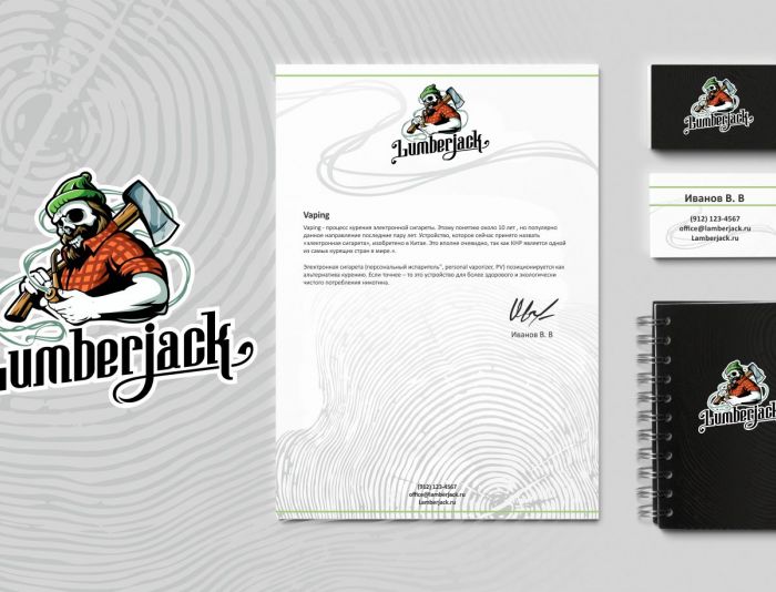 Лого и фирменный стиль для Lumberjack - дизайнер RinatAR