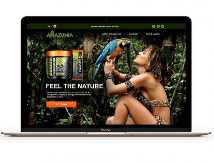 Веб-сайт для Amazoniafood | ООО «Амазония фуд» - дизайнер caffein