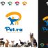 Логотип для Pet.ru  - дизайнер Elshan