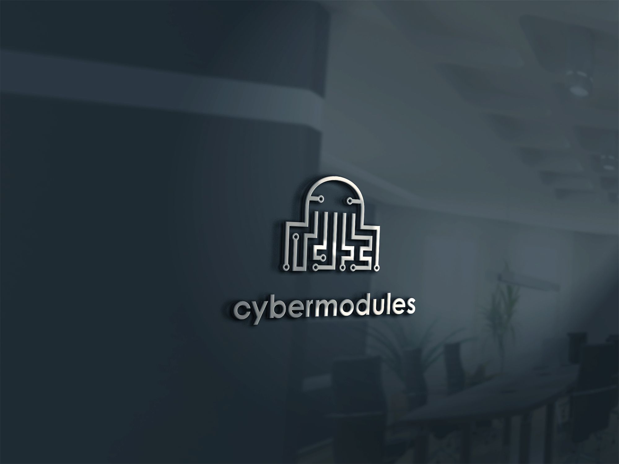 Логотип для Кибермодули, cybermodules. Обыграйте пожалуйста - дизайнер Rusj