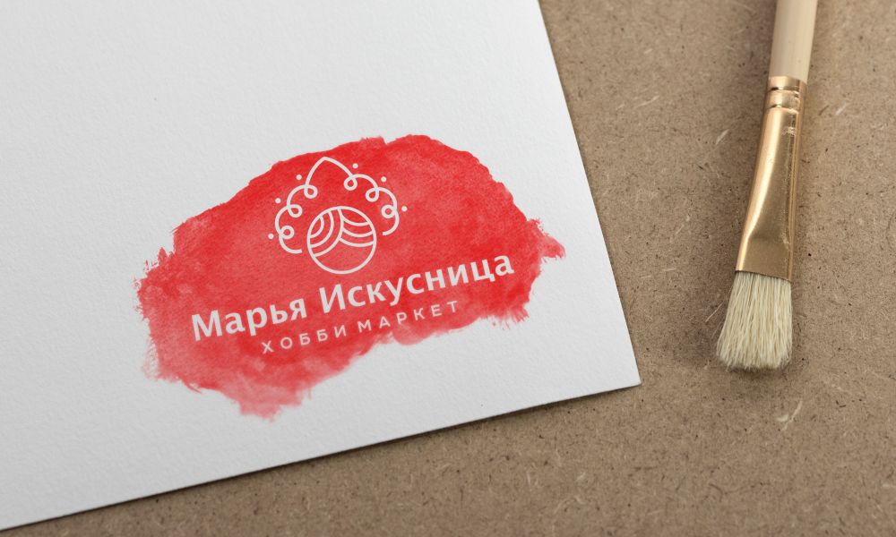 Логотип для Марья Искусница. Хобби маркет - дизайнер zozuca-a