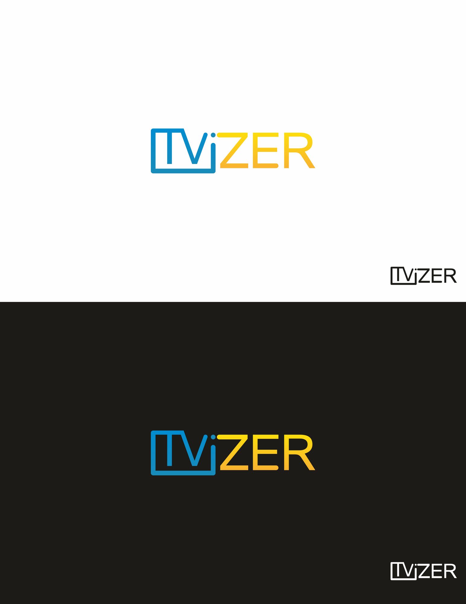 Логотип для TVIZER или ТВИЗЕР - дизайнер Vlsdimir