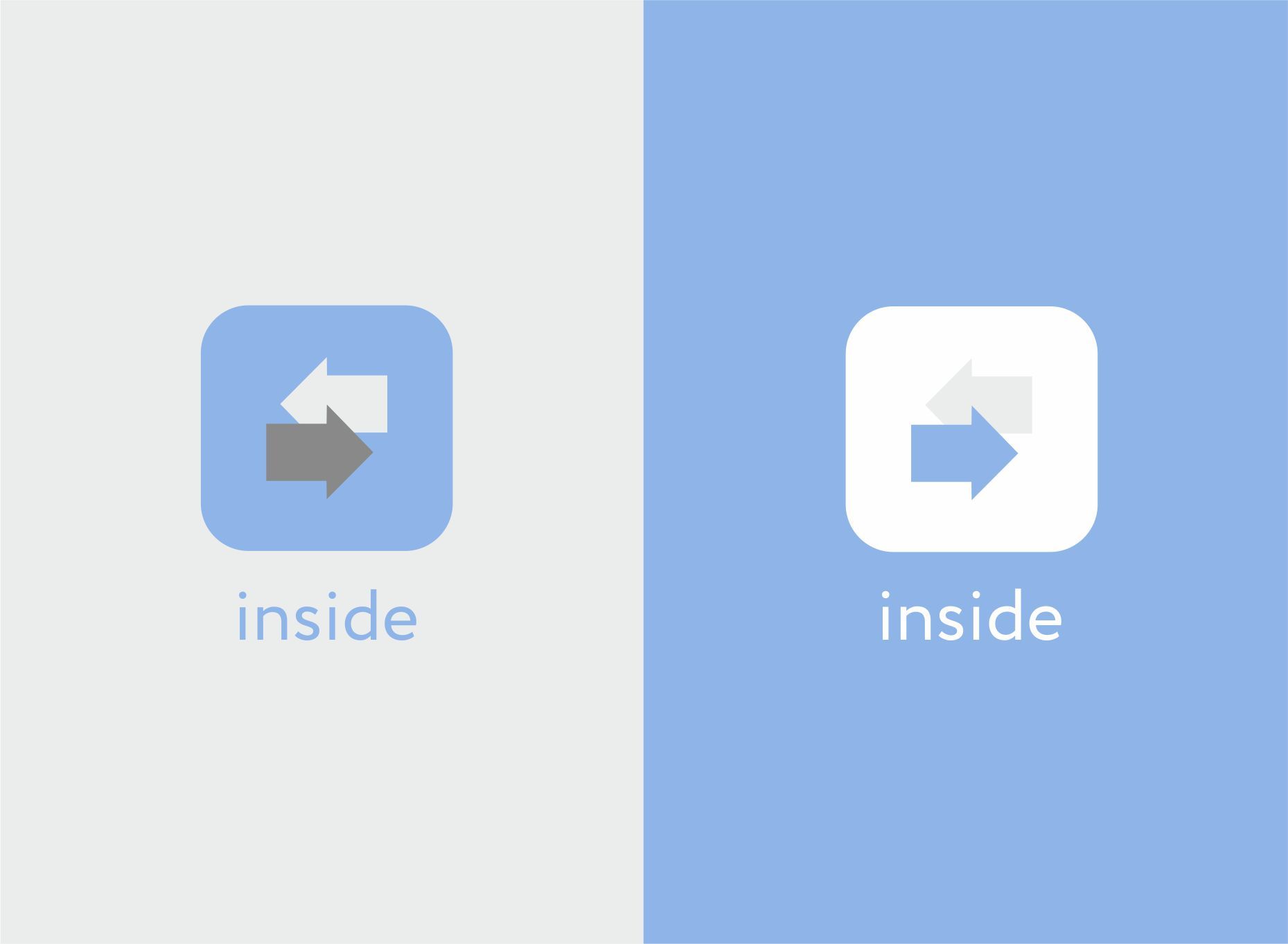 Логотип и иконка для мобильного приложения Inside - дизайнер Weronika