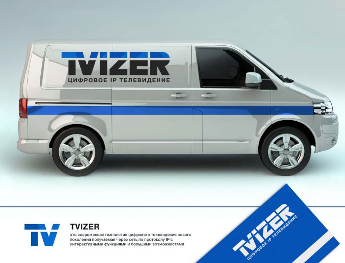 Логотип для TVIZER или ТВИЗЕР - дизайнер webgrafika