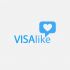 Лого и фирменный стиль для visalike, visalike.com - дизайнер NatashaShu