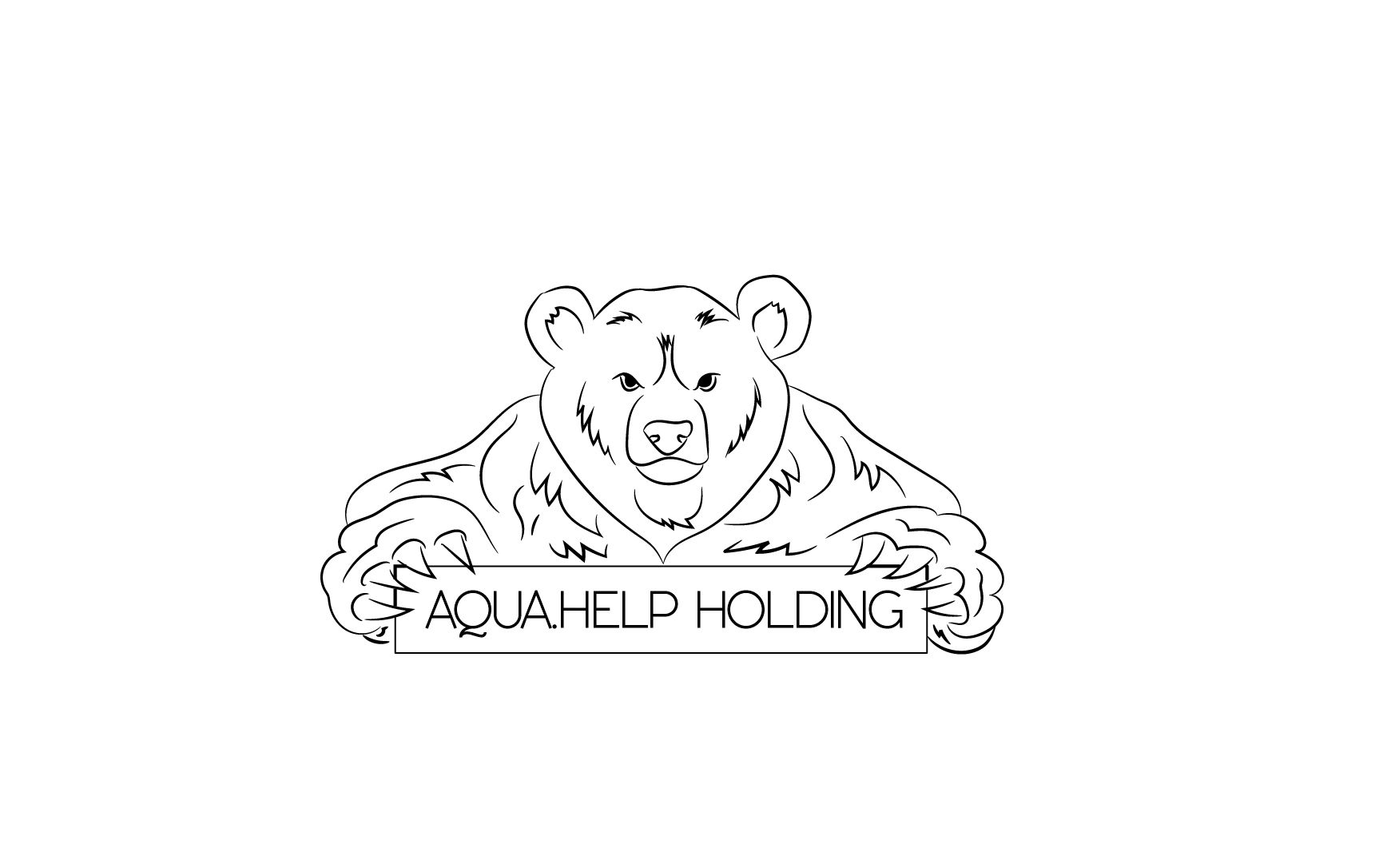 Логотип для холдинг (медведь-гора) - дизайнер gusena23