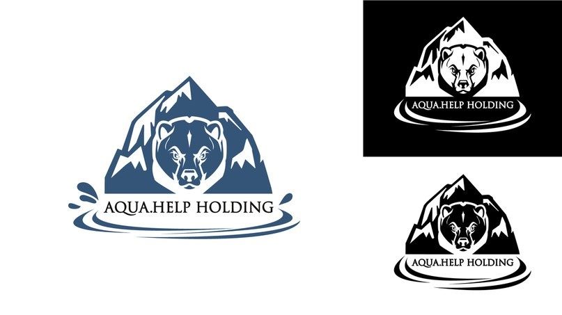 Логотип для холдинг (медведь-гора) - дизайнер antough
