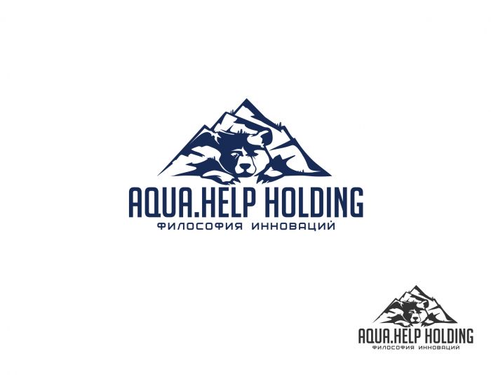 Логотип для холдинг (медведь-гора) - дизайнер La_persona