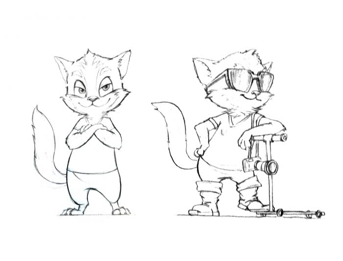 Разработка персонажа кота для интернет-проекта - дизайнер TDA