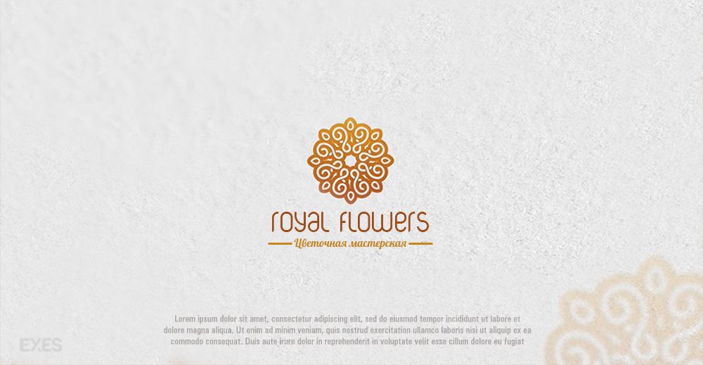 Лого и фирменный стиль для Royal flowers - дизайнер exes_19