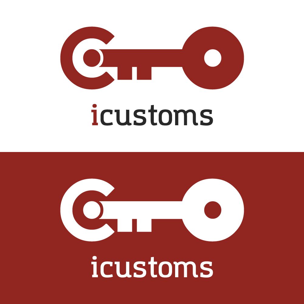 Логотип для icustoms.ru можно без .ru - дизайнер nikolaytwins