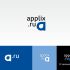 Лого и фирменный стиль для applix.ru / APPLIX.RU - дизайнер izdelie