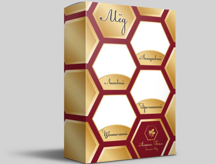Упаковка для сотового меда и баночек - дизайнер JennyS