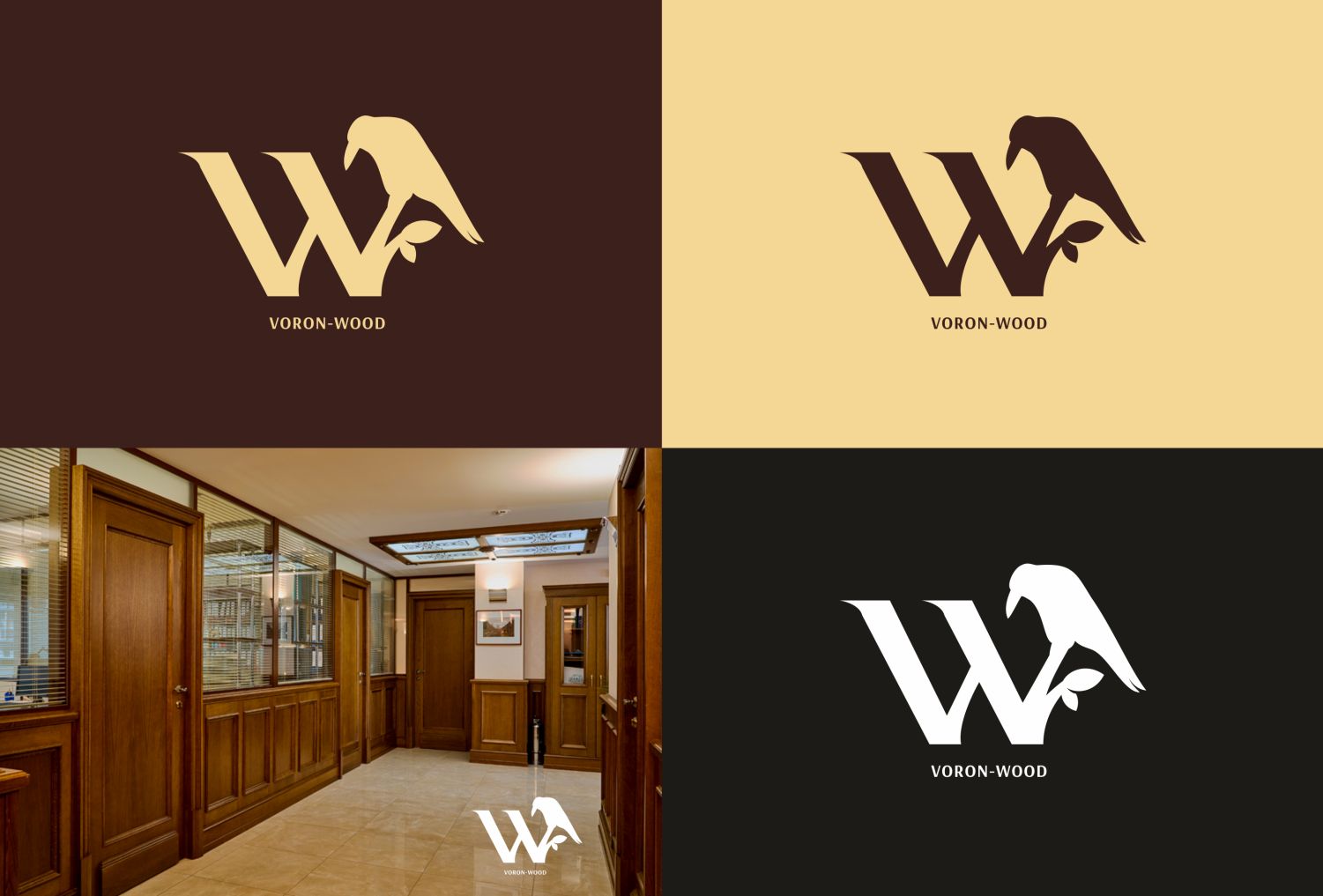 Логотип для Voron-Wood - дизайнер brand_pie